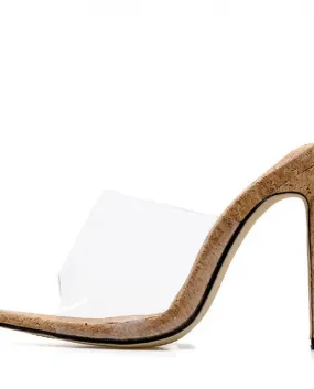 2022 Women's High Heel Clear PVC Summer Sandals New Fashion