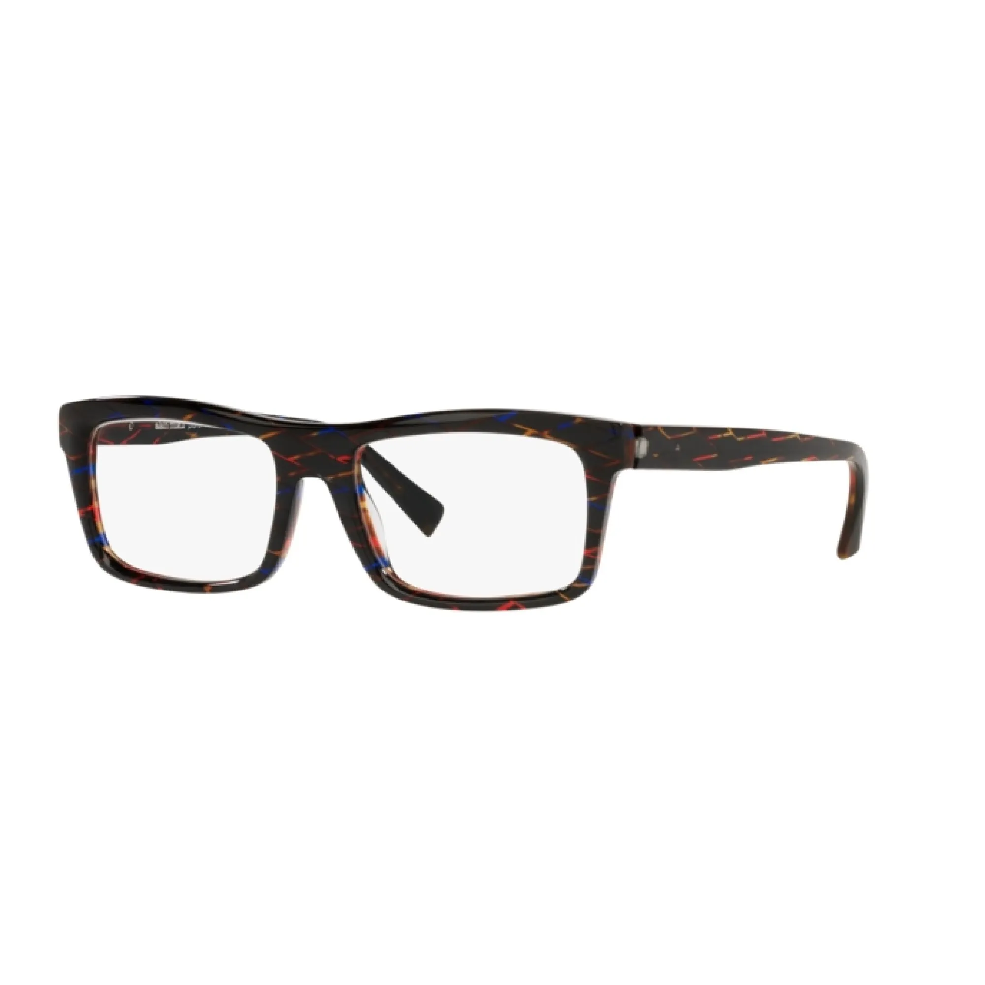   Alain Mikli A0 3130 Bastie 002 Rombo Nero Avana Rosso Blu | Occhiale Da Vista Uomo 