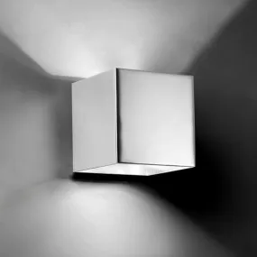 Applique quadrata LED Basic, cromo