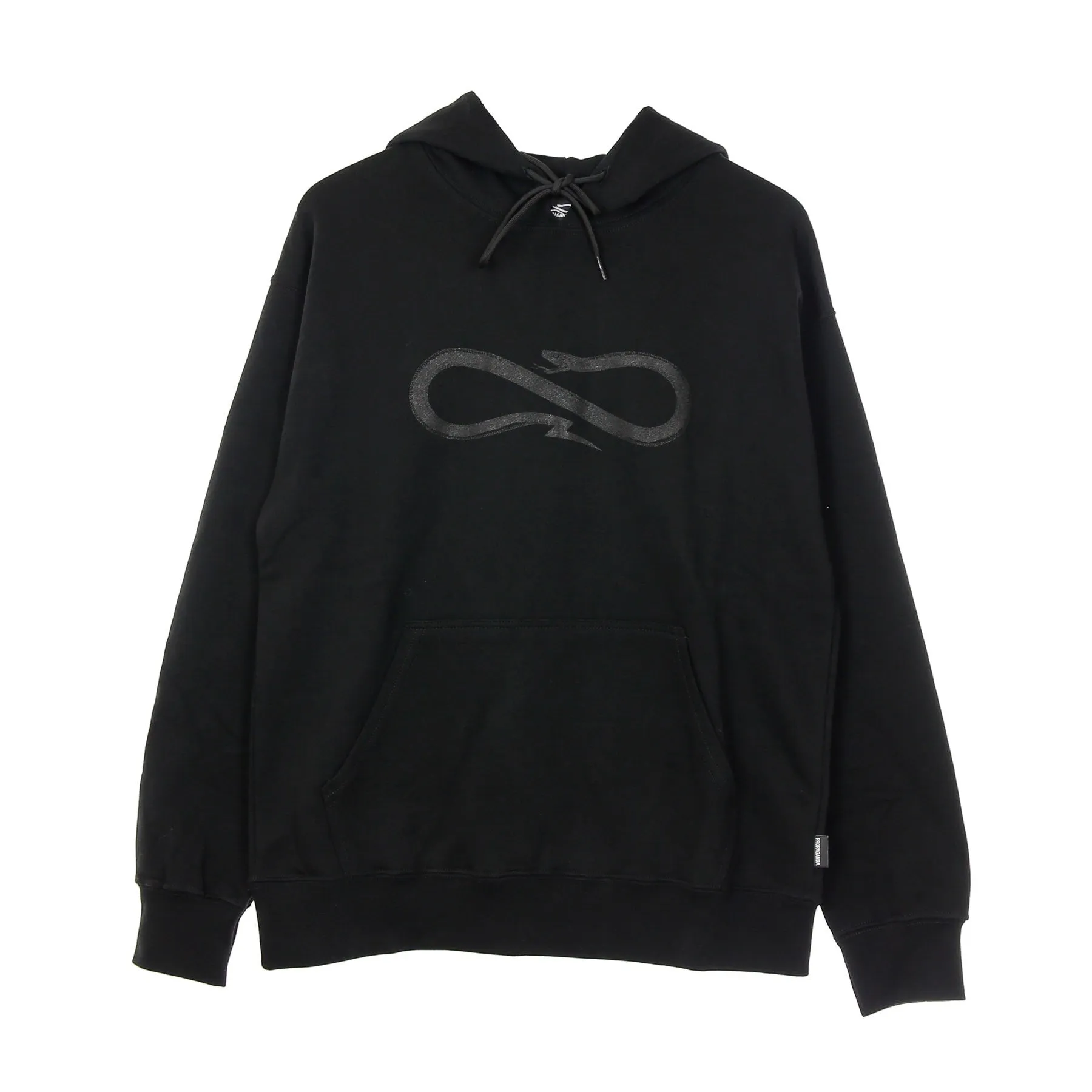 Black Men's Logo Hoodie Lightweight Sweatshirt