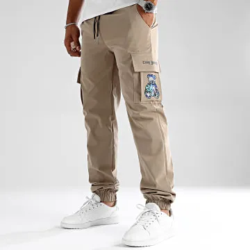 Blue Beige Cargo Pants from Art Series