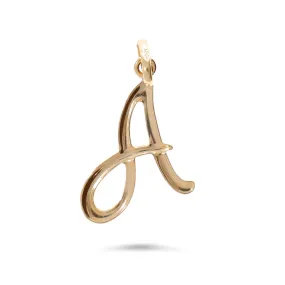 Ciondolo in oro giallo 18kt con lettera