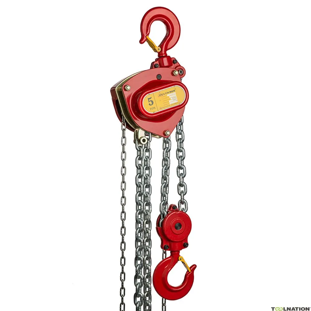 Delta DR.0.04105010 Paranco a catena manuale Premium - 5 tonnellate - 10 metri