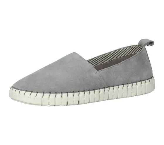 Elegant Grey Summer Slip-Ons for Women