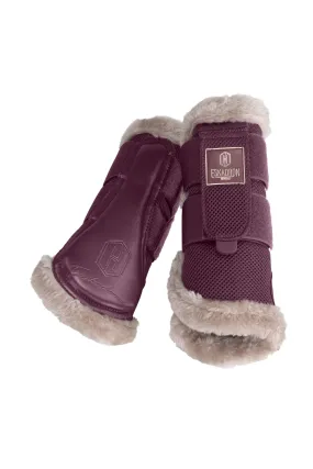 Eskadron Heritage AW2023 Stivali paratendini a rete con pelliccia ecologica