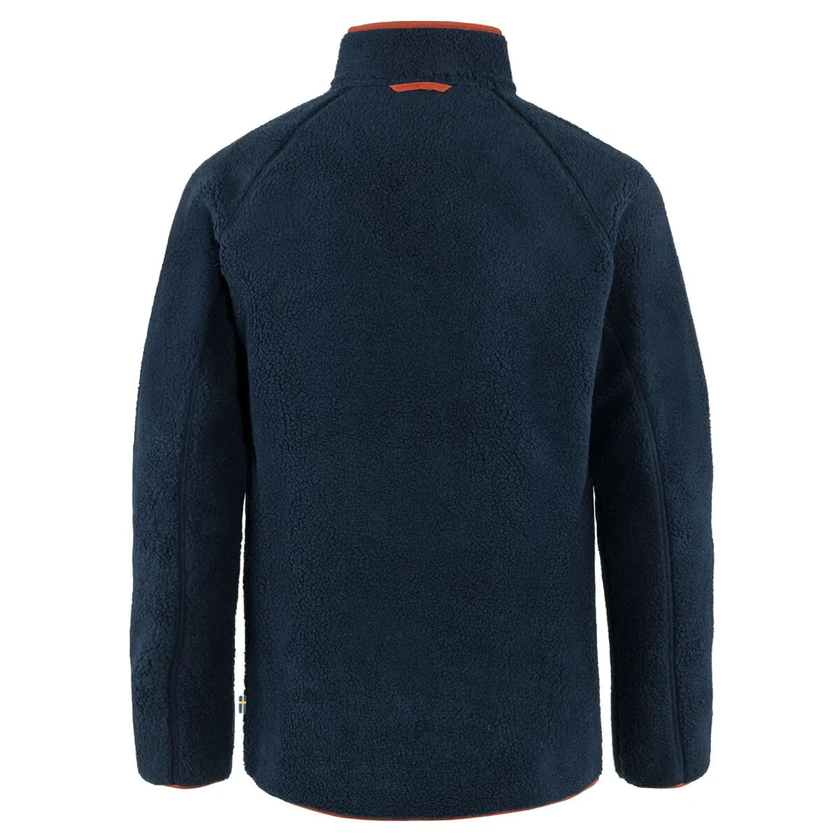 Fjallraven felpa da uomo vardag in pile colore blu autunno