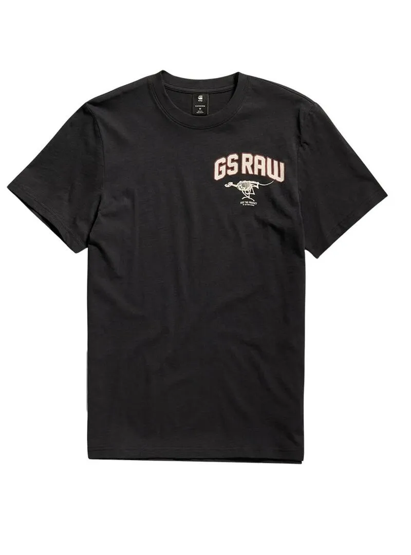 G-Star black skeleton t-shirt for men