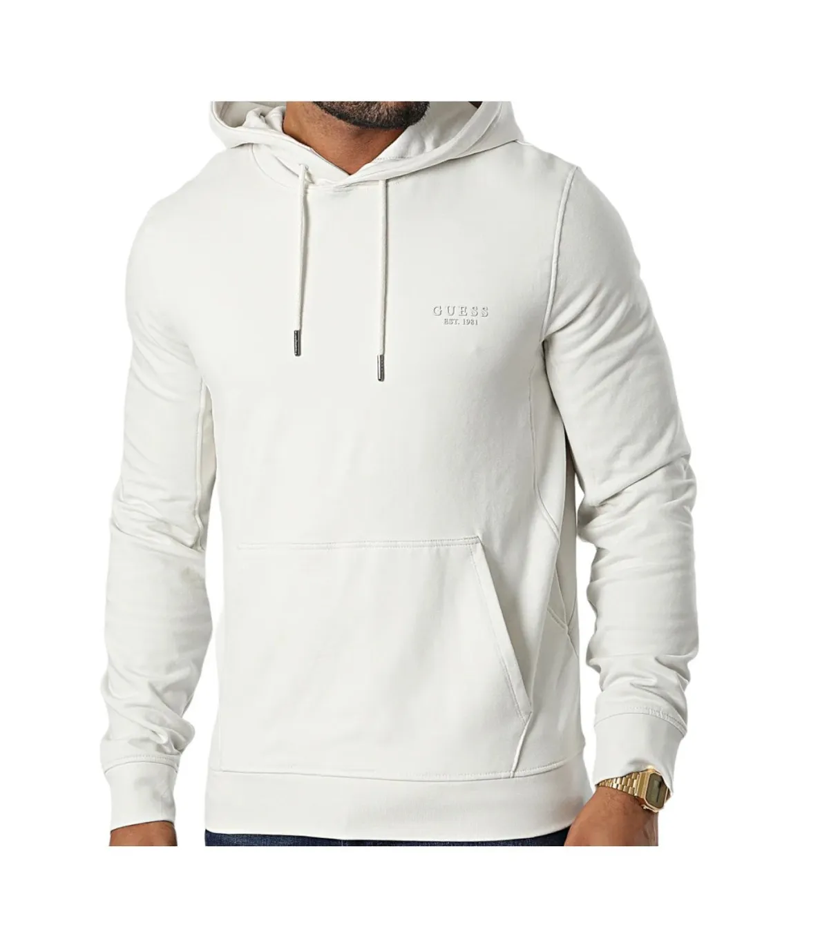 Guess Uomo Felpa Con Cappuccio