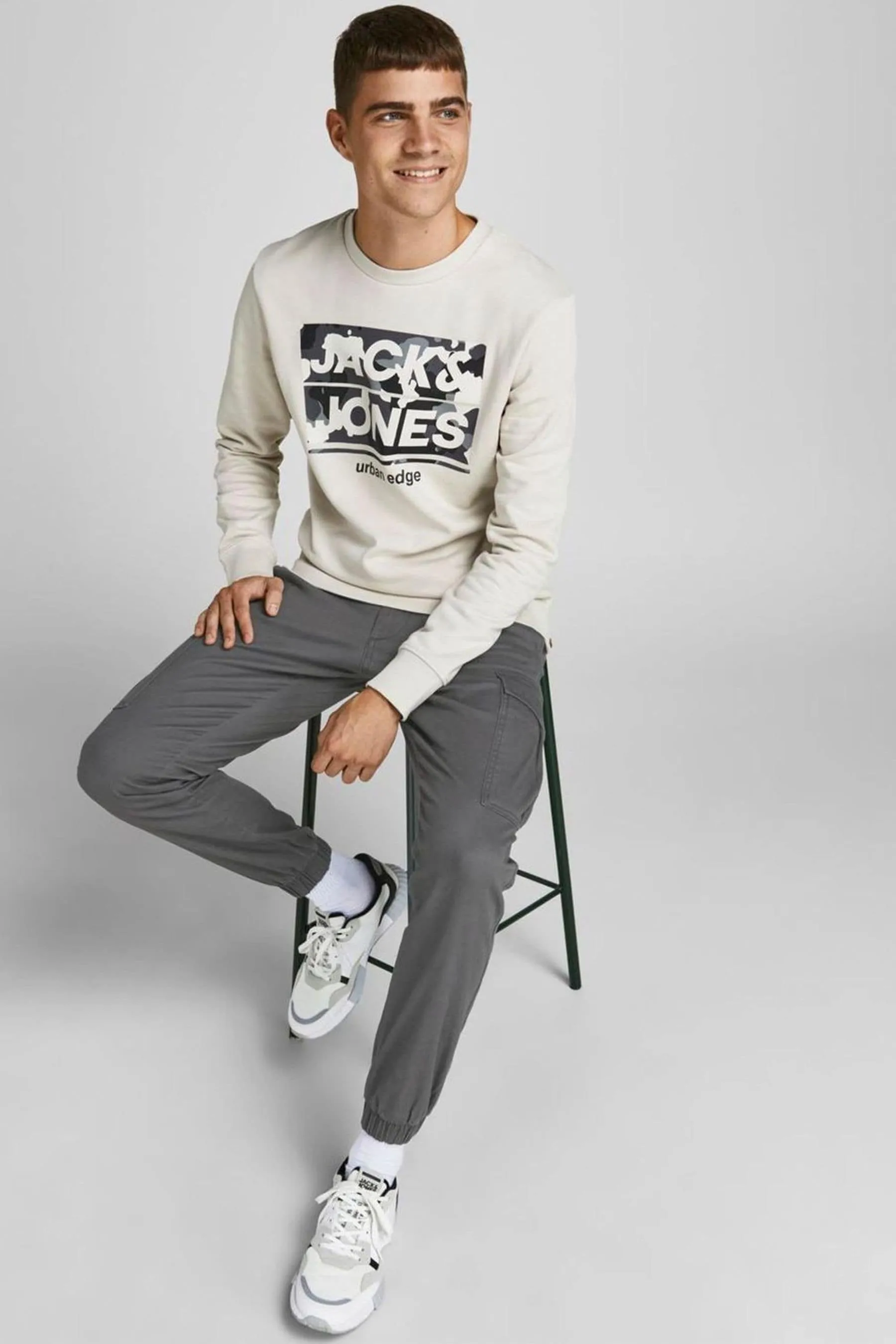 JACK & JONES Slim Cargo Pants with Elastic Cuffs
