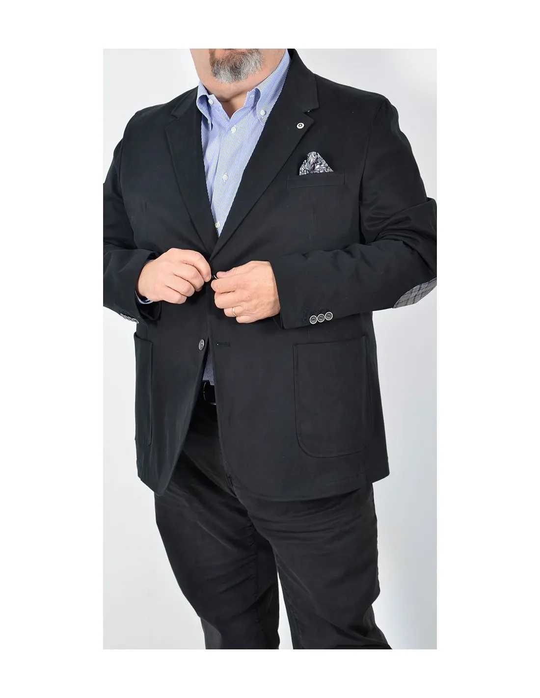 Light Blue Plus Size Cotton Summer Jacket SS.