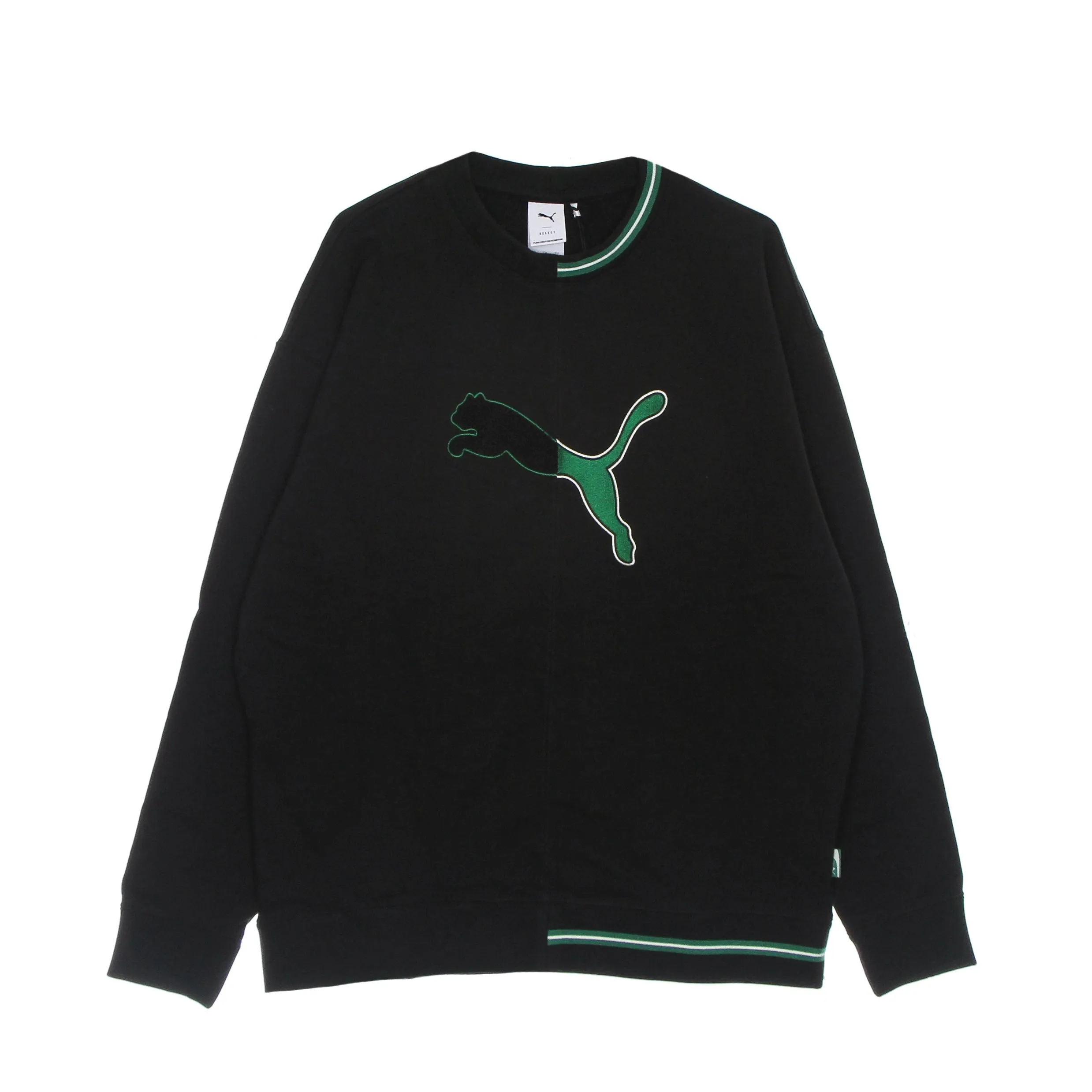 Neverworn Crew Black Lightweight Crew Neck Sweatshirt Men