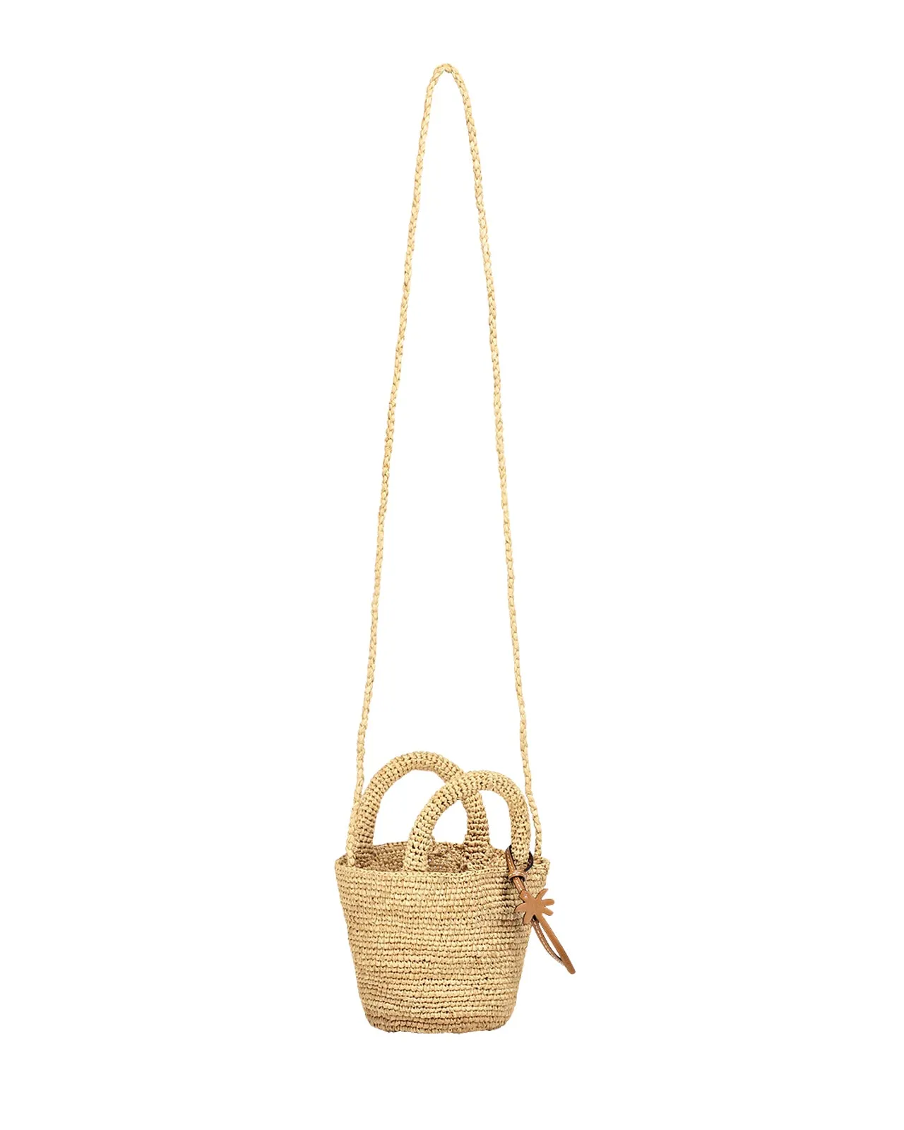 Summer Bag Mini Tan Raffia Crossbody Bag