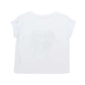T-Shirt Bianca Con Stampa Donna E Teen