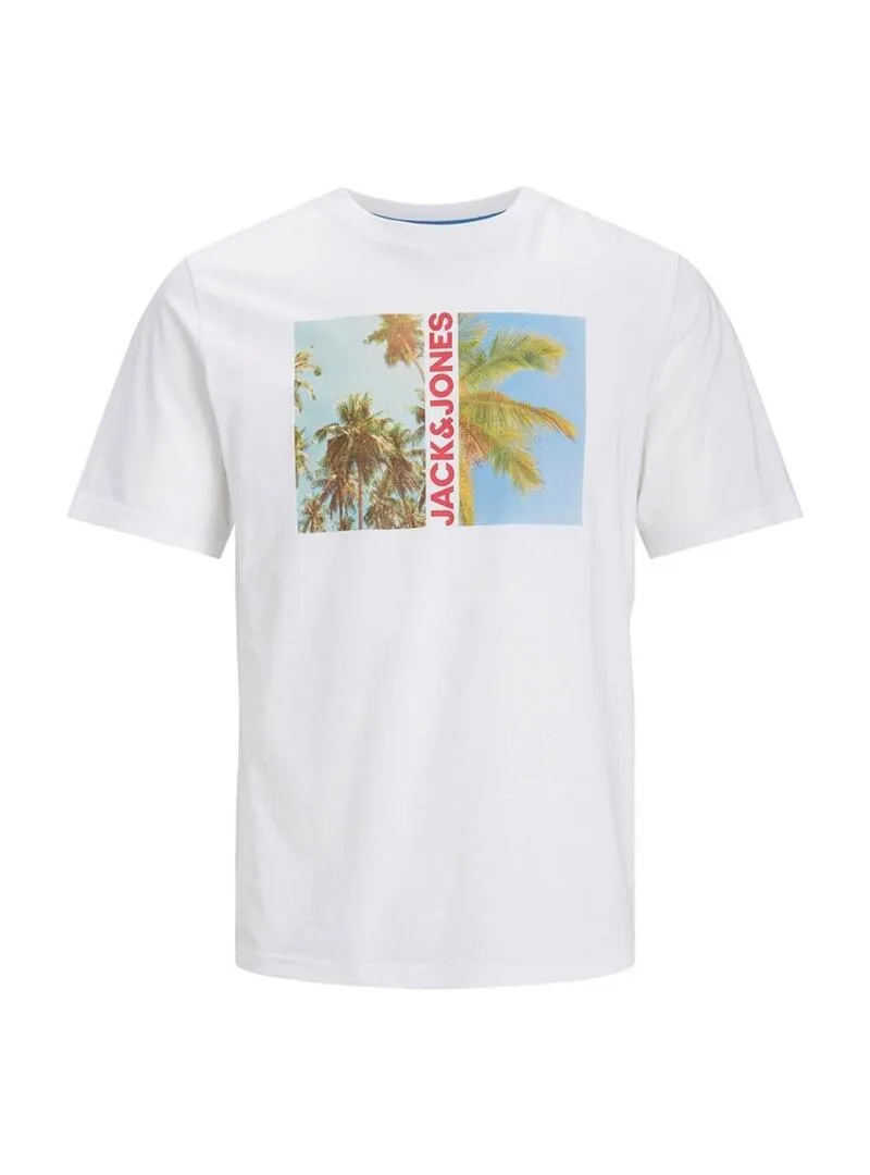 White Jack and Jones Navin T-shirt for Men